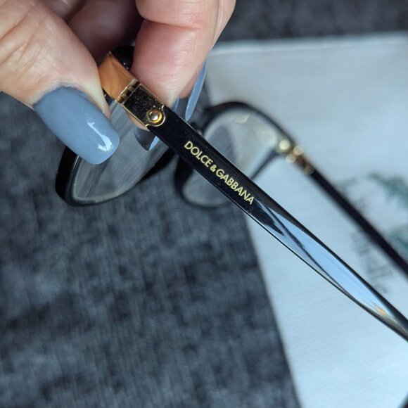 Dolce & Gabbana Eyeglasses FRAMES DG 5036 501 Black 53 17 140 Italy and Case - Picture 3 of 8